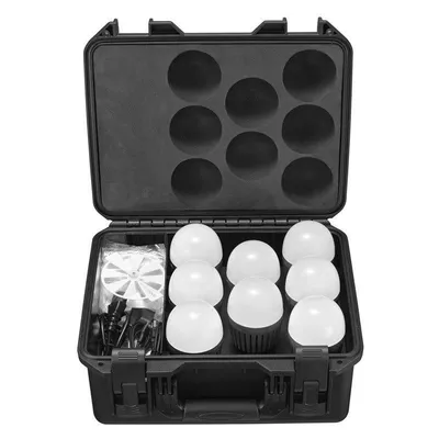 Studiolicht Godox C7R-K8B RGBWW Kit 8x LED E27, Bluetooth, Tragetasche