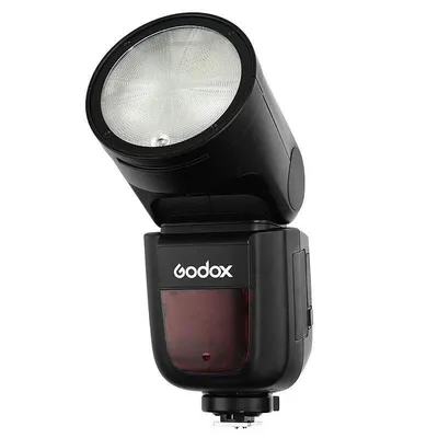 Blitzgerät Godox V1-N Kompakt Li-Ion Rundkopf TTL Nikon Funkempfänger