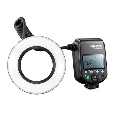 Blitzring Godox MF-R76 Makro LCD Lithium-Akku Universal Kompatibilität