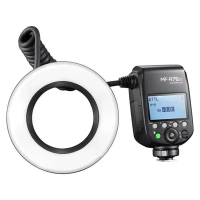 Ringblitz Godox MF-R76C TTL HSS Makro für Canon, 76 Ws, 2.4G, Lithium-Akku