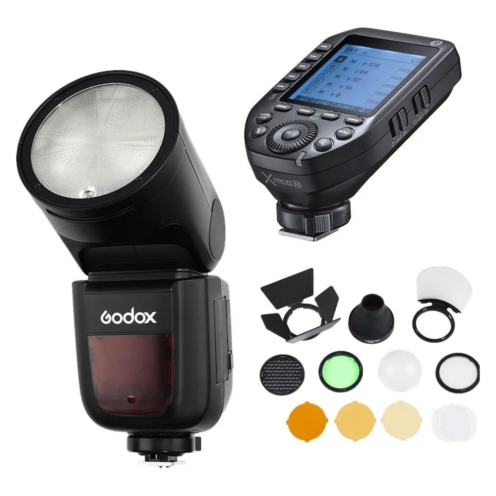 Godox Speedlite V1 Nikon X Pro II Trigger Accessories Kit