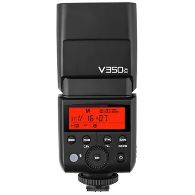 Kompaktblitz Godox V350C für Canon, Leitzahl 36 m, 1,7 s
