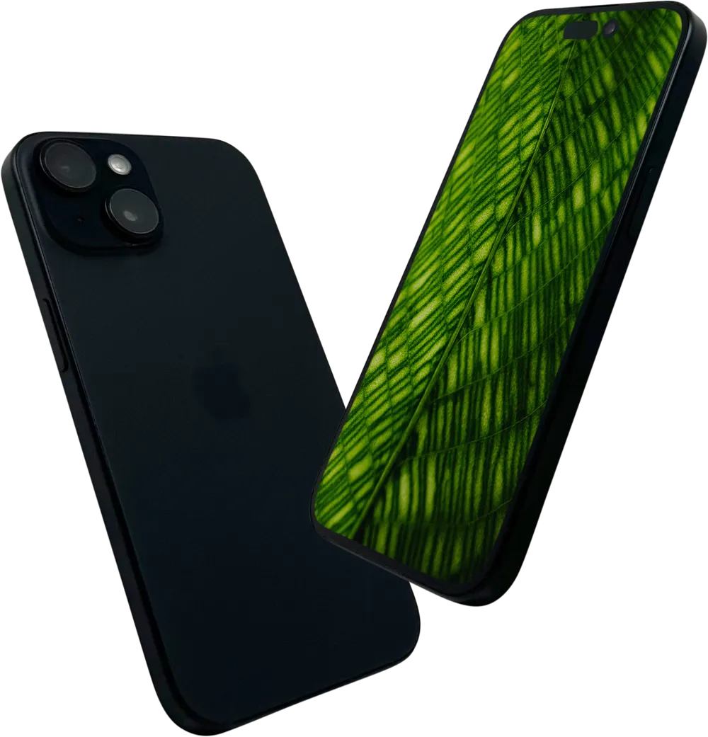Refurbished iPhone 15 128GB Schwarz Premium