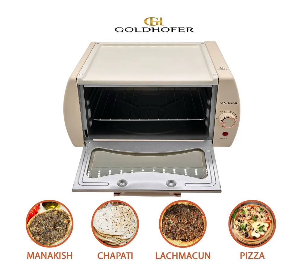 Goldhofer Pizzaofen NEU bei OTTO: Cremeweißer Tandoor-Ofen – Stil & Feuer in Perfektion!, Cremeweißer Mini Tandoor Ofen Kompakt (2100W) mit Grillrost