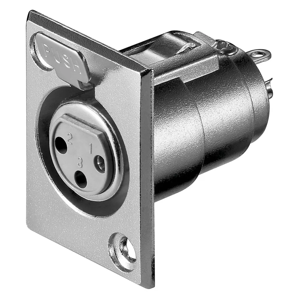 Goobay XLR 187-3 XLR FM Edelstahl