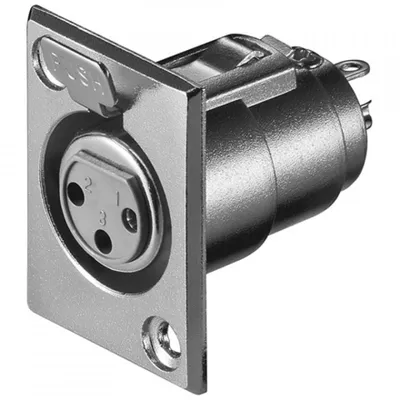 Goobay XLR 187-3 XLR FM Edelstahl