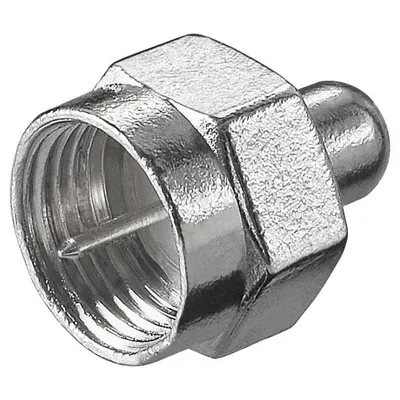 Goobay Typ F Stecker 75 Ω Edelstahl