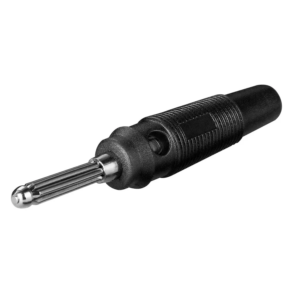 Goobay 4-mm-Bananenstecker männlich Schwarz