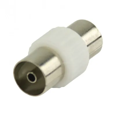 Goobay Koaxial-Antennenadapter Buchse/Buchse Weiß