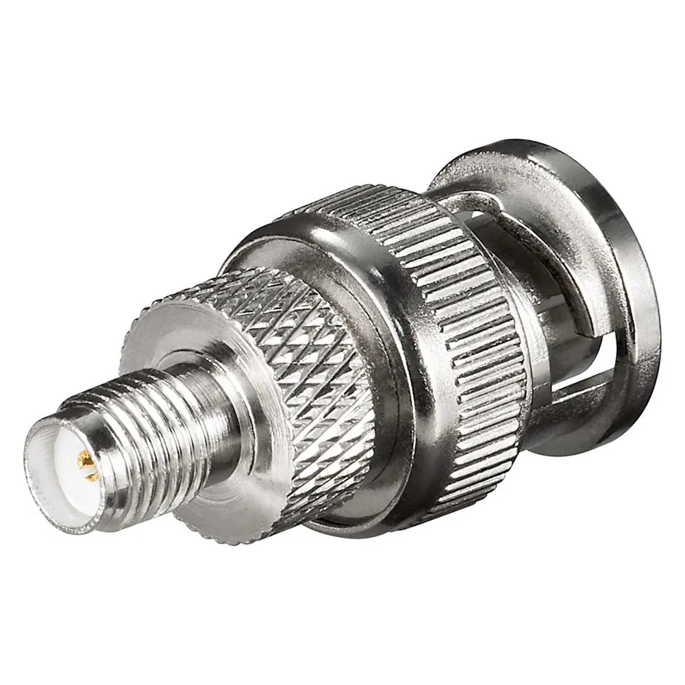 Goobay SMA auf BNC-Adapter (weiblich/männlich), grau