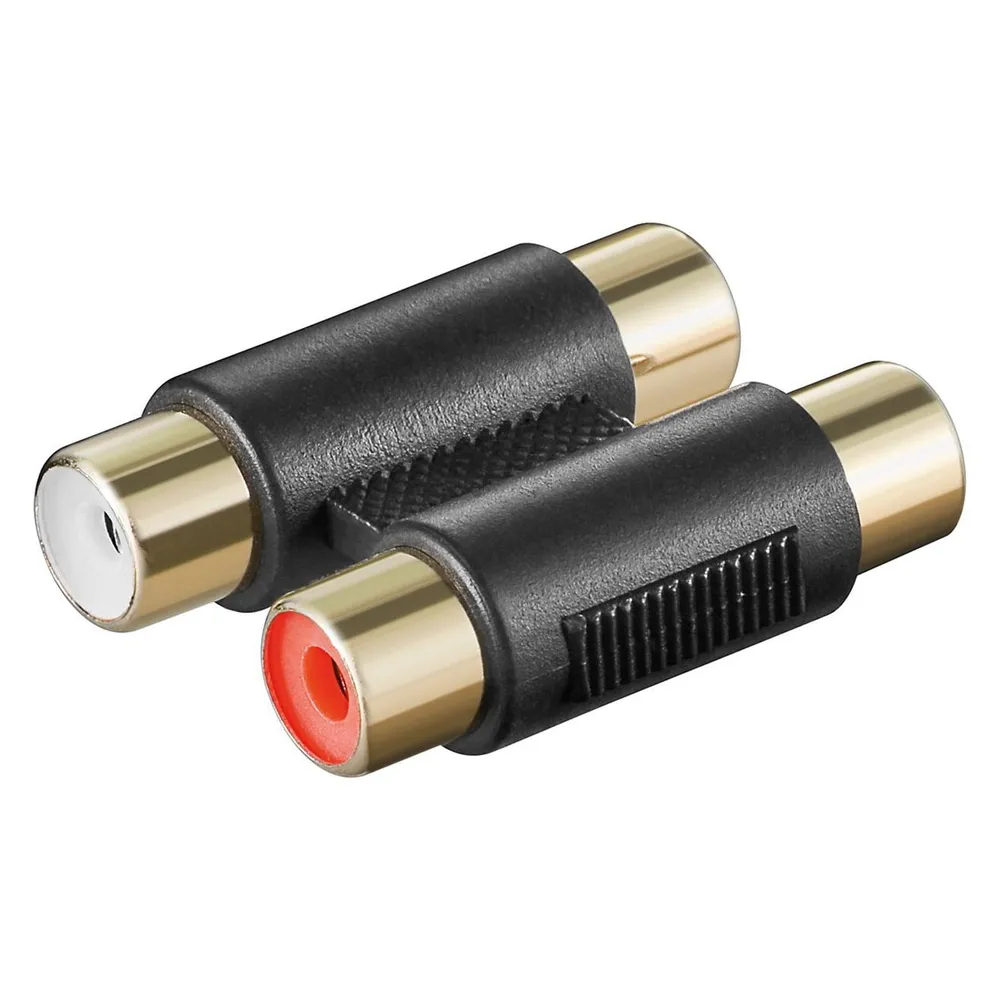 Adapter Goobay A 181 G 2xRCA auf 2xRCA Schwarz