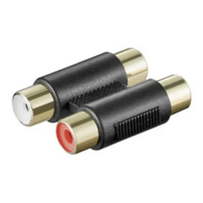 Adapter Goobay A 181 G 2xRCA auf 2xRCA Schwarz