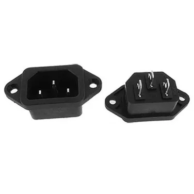 Goobay C14 Netzstecker (männlich), schwarz