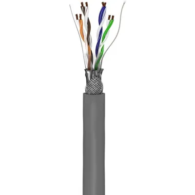 Netzwerkkabel Goobay Cat5e S/FTP 100 m grau