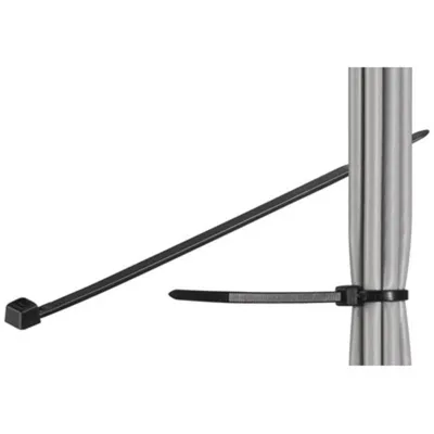Kabelbinder Goobay KB 200 200 mm Schwarz Nylon wetterfest