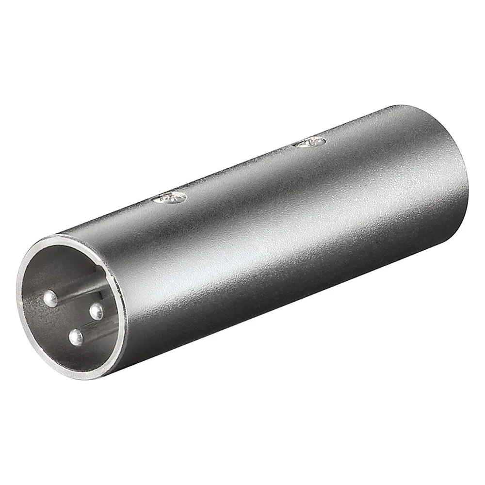 Goobay XLR-Stecker/Stecker-Adapter Grau