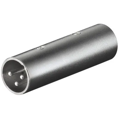 Goobay XLR-Stecker/Stecker-Adapter Grau