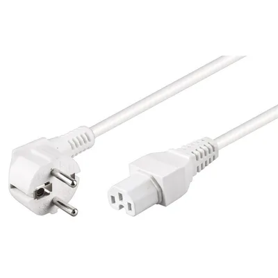 Goobay C15 Stromkabel 2m Weiß
