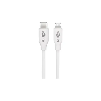 Kabel Goobay 39446 Lightning zu USB-C 1 m Weiß Stecker/Stecker
