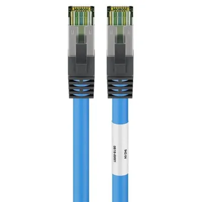 Netzwerkkabel Goobay 45662 5 m Cat8.1 S/FTP RJ-45 vergoldet Blau