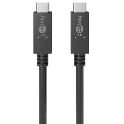 Kabel USB-C Goobay 49254 1 m USB 3.2 Gen 2 20 Gbit/s Schwarz