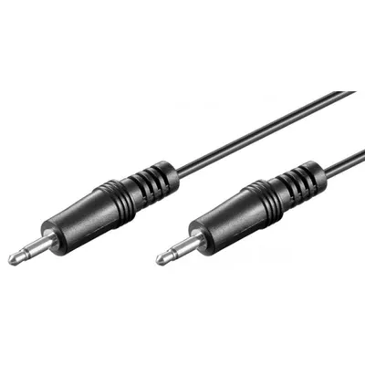 Goobay Stereo-Audiokabel Klinke 3,5 mm Stecker/Stecker 1,5 m Schwarz