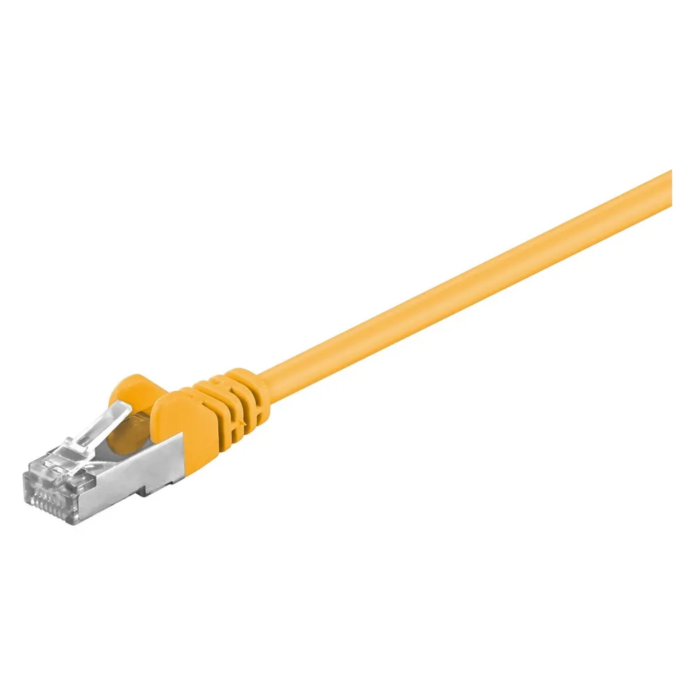 Goobay CAT 5e Patchkabel, F/UTP, Gelb, 10 m