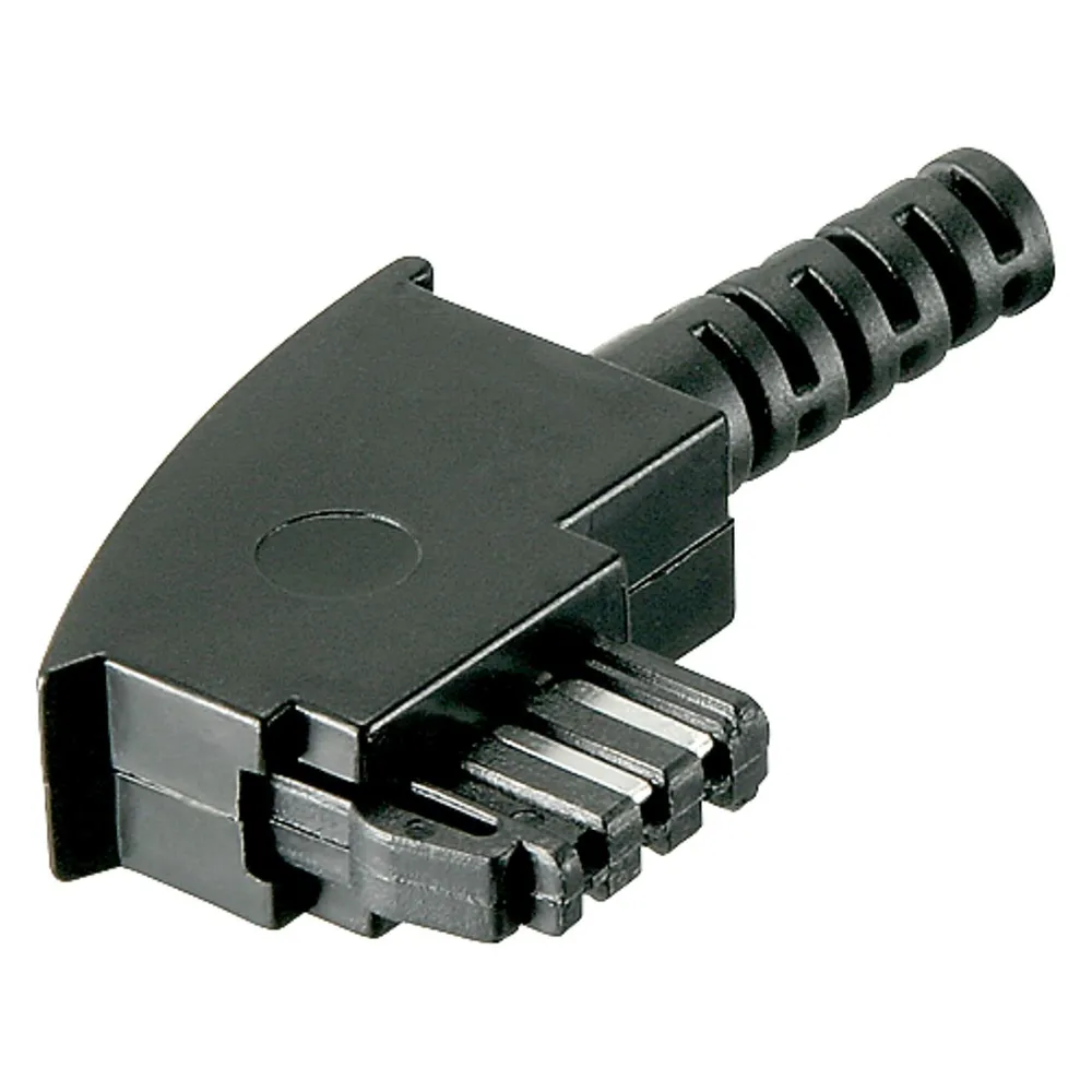 Goobay TAE-F-Stecker mit Knickschutz