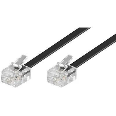 Goobay 10m RJ-11 Cable Schwarz