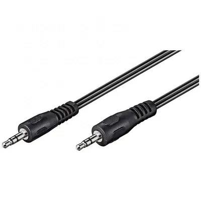 Goobay Stereo-Audiokabel Klinke 3,5 mm Stecker/Stecker 5 m Schwarz