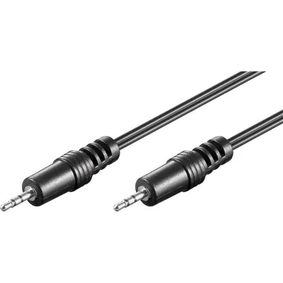 Goobay Stereo Audiokabel Klinke 2.5 Stecker/Stecker 1,5m Schwarz