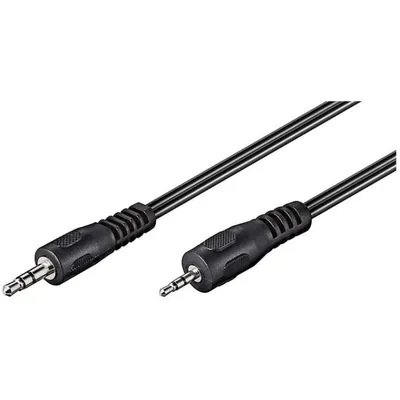 Goobay Stereo Audiokabel Klinke 2,5mm auf Klinke 3,5mm Stecker/Stecker 2m