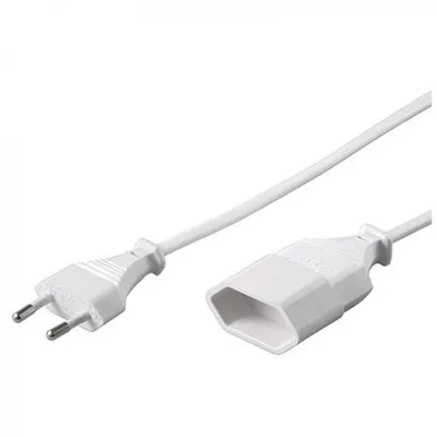 Goobay CEE 7/16 Verlängerungskabel, 3 m, Weiß