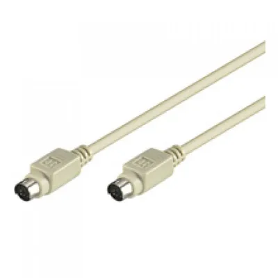 Goobay Kabel PS/2 Mini DIN 6pin Stecker/Stecker 5m Beige
