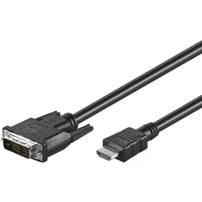 Goobay HDMI auf DVI-D Stecker/Stecker Adapterkabel 1m Schwarz