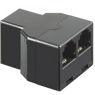 Goobay 50597 Kabeladapter RJ11/RJ14 2x RJ11/RJ14 Schwarz