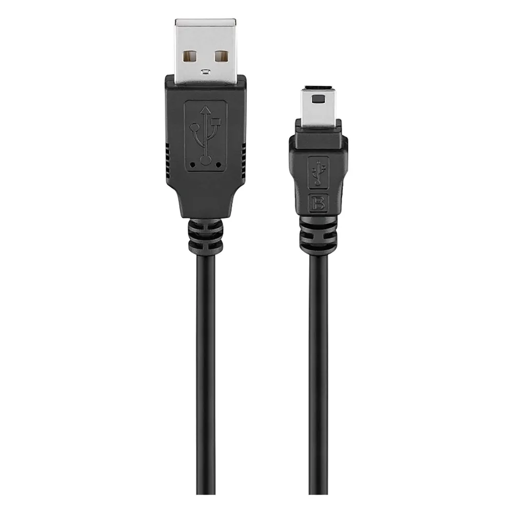 Goobay USB 2.0 auf Mini USB Stecker/Stecker Kabel 5m Schwarz