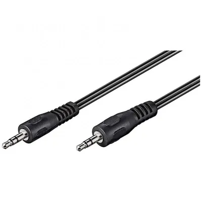 Goobay Stereo Audiokabel Klinke 3,5mm Stecker/Stecker 10m Schwarz