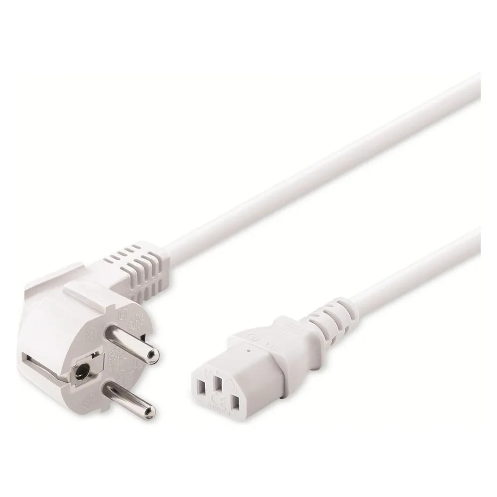 Goobay CEE7/C13 CPU-Stromkabel 5 m Weiß