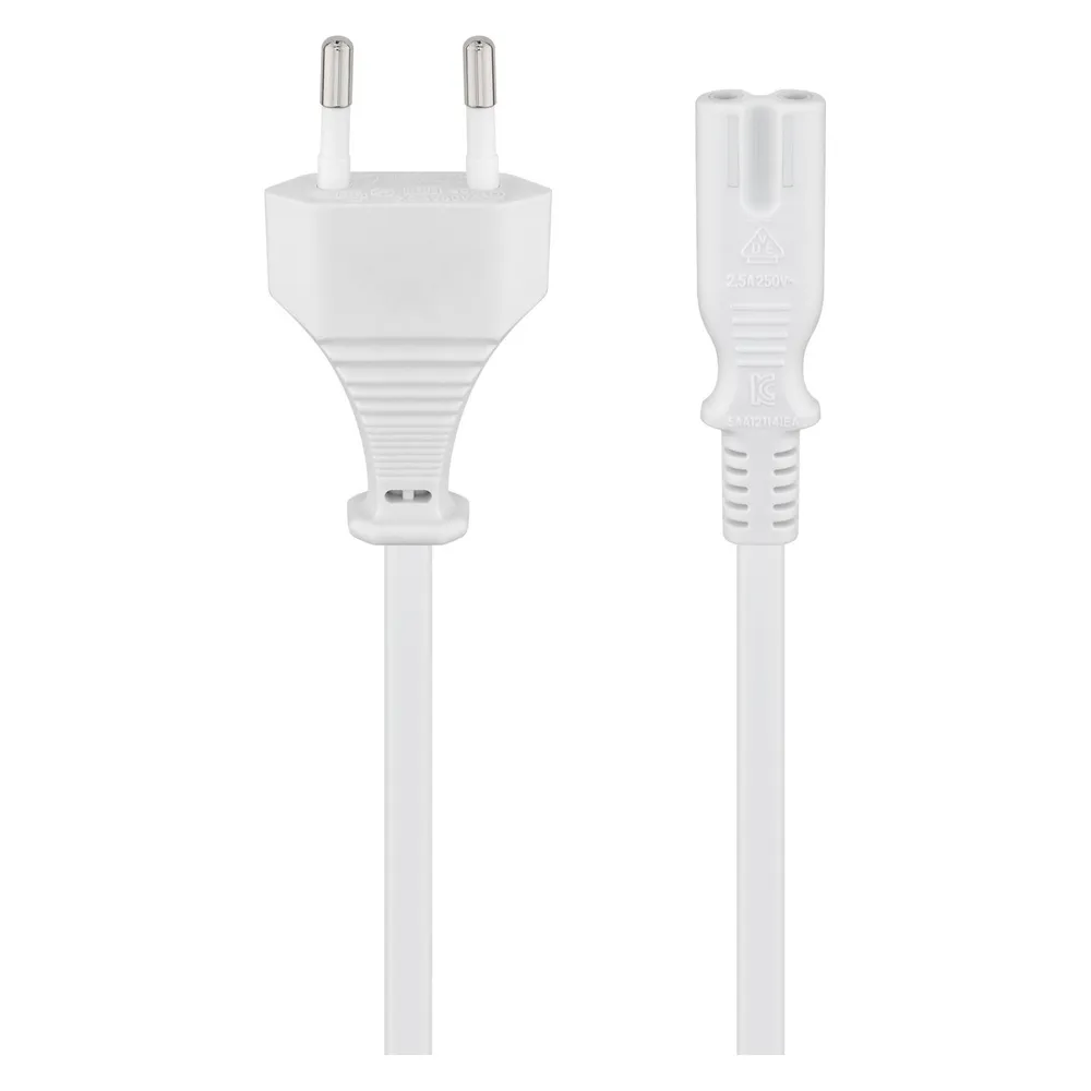 Goobay Euro Anschlusskabel, 1,5 m, Weiss