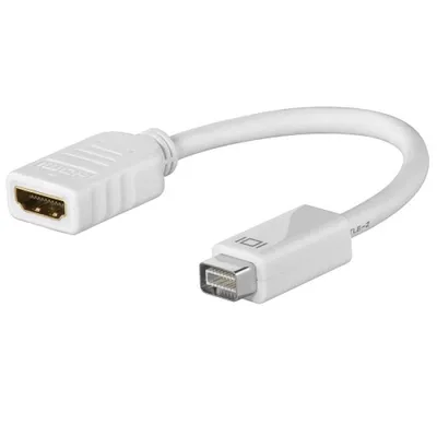 Goobay 51745 Videokabel-Adapter 0,1 m Mini-DVI HDMI Typ A (Standard) Weiß