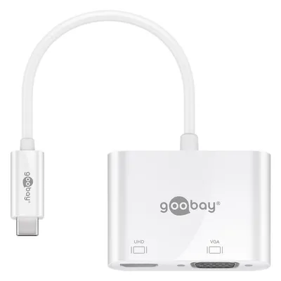 Adapter Goobay 52430 USB-C zu HDMI VGA Wireless Weiss
