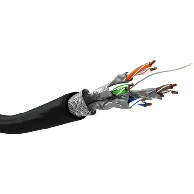 Netzwerkkabel Goobay 52768 100 m Cat7 S/FTP Schwarz für Außenbereich