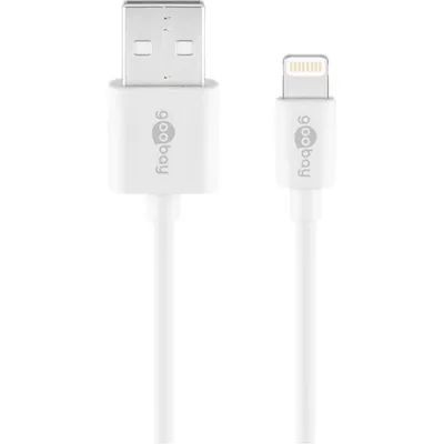 Kabel Goobay 54600 Lightning auf USB-A 1 m Weiß