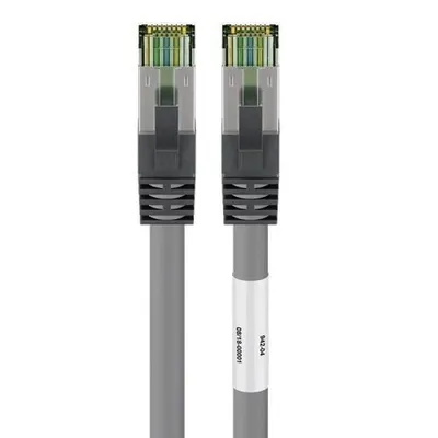 Goobay SFTP CAT8 Netzwerkkabel 1m Grau