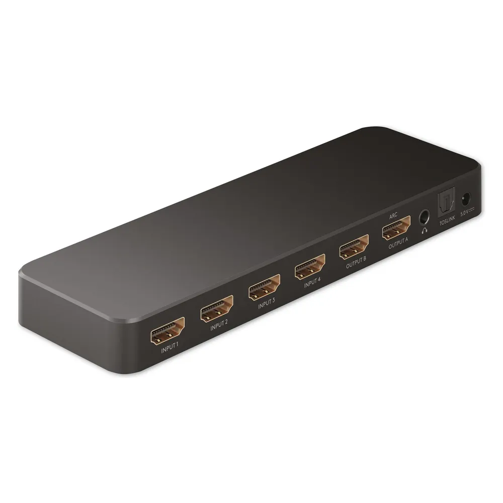 Videoswitch Goobay 58479 HDMI 4 Eingänge 2 Ausgänge 4K@60Hz HDCP2.2