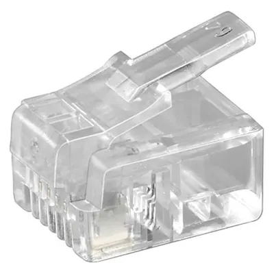 Goobay RJ11 Westernstecker für Rundkabel
