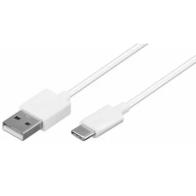 Goobay 59132 USB Kabel USB 2.0 3 m USB A USB C Weiß