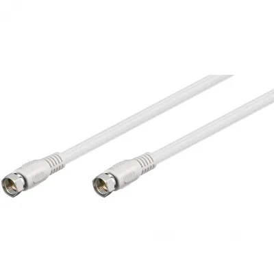 Goobay 60722 Koaxialkabel 0,3 m F-Typ Weiß
