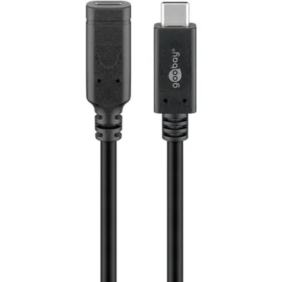 USB-C Kabel Goobay 61038 1m USB 3.2 Gen 2 Schnellladung Schwarz